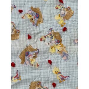 Suzy's Zoo, Baby Blanket, 46x35", Blue, Animals, Suzy Spafford, ~ 251016-WH 357